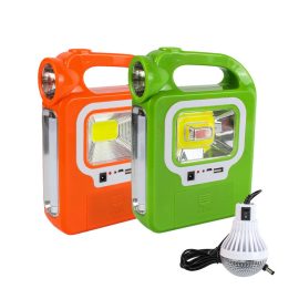 Coupon Portable Solar Lantern COB LED Work Lamp Emergency Spotlight USB Rechargeable Hand Lamp For Outdoor Hiking Camping