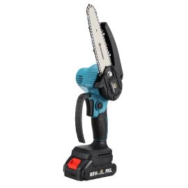 Coupon VIOLEWORKS 88VF 6 Inch Electric Chain Saw 1500W Cordless One-Hand Saws Woodworking Tool Wood Cutter W/ None/1/2 Battery For Makita