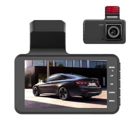 Coupon 4 Inch Dash Cam HD 1080P Car DVR Front Rear Dual Recording Reversing Image 24H Parking Dual Lens Driving Recorder