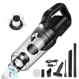 Coupon Andeman 8000Pa 120W Wireless Handheld Vacuum Cleaner LED Dual-Charge Mode Wet Dry Cleaner for Home Office Cars