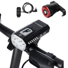 Coupon Astrolux® BL06 3+3 LEDs 2000LM Bike Headlight Dual Distance Beam 10000mAh Phone Power Bank Bike Light USB Rechargeable LED Handlebar Flashlight for Electric Bike Electric Scooter MTB Bicycle