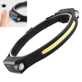 Coupon BIKIGHT LX300 2XPE+COB Induction Headlight 1200mAh 270° Wide Range 350LM 5 Lighting Modes Type-C Rechargeable Head Torch COB Outdoor Cycling Adventure Fishing Flashlight Bike Headlamp