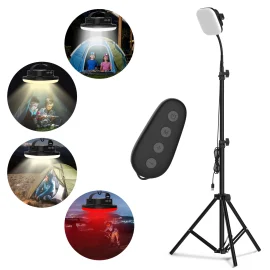 Coupon BIKIGHT S1 115*LEDs 1200LM 1.8m Height Adjustable Tripod Stand Light Ultra Bright LED Camping Lantern Work Light For Camping Maintain Photography Stall with Warm & Cool White Light