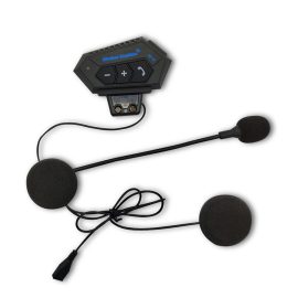 Coupon BT-12 Motorcycle Helmet Headset Wireless bluetooth Headphone Speaker Hands-Free Headset Intercom Motorbike Anti-interference Headphone FM GPS
