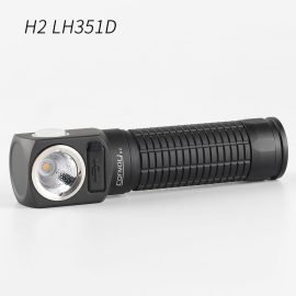 Coupon Convoy H2 LH351D LED Flashlight+Headlight 18650 Headlamp Lanterna High Powerful Torch Fishing Head Light Type-c Port