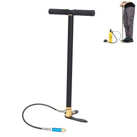 Coupon DIDEEP 4500PSI 300Bar Manual Air Pump Water Sport Air Inflator Pump For Portable Scuba Tank Diving Oxygen Dive Equipment