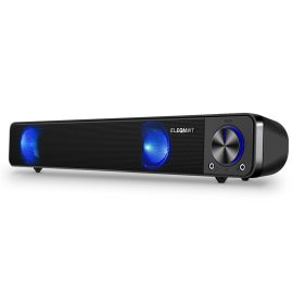 Coupon ELEGIANT Computer Speakers Wired Computer Sound Bar Stereo USB Powered Mini Soundbar Speakers for PC Tablets Laptop Desktop Projector Cellphone