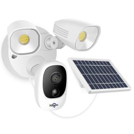 Coupon Hiseeu Solar Powered Floodlight Camera Wireless Security Camera 12000mAh Rechargeable Batteries High Brightness LED Color Night Vision IP66 Waterproof 1080P Motions Detection 2-Way Audio Cloud Storage