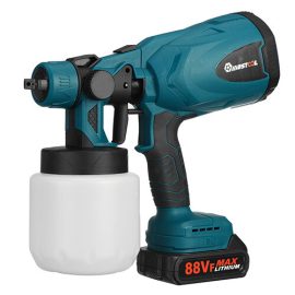 Coupon MUSTOOL 1300W 25000RPM Cordless Paint Sprayer Spray Guns with Nozzles 800ML Pot