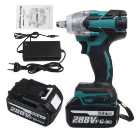 Coupon VIOLEWORKS 288VF 1/2” Electric Cordless Brushless Impact Wrench With 1/2 Battery – Two Batteries
