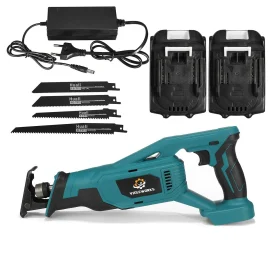 Coupon VIOLEWORKS 288VF 18V Cordless Reciprocating Saw 4 Blades Woodworking Cutting Tool W/ 1/2pcs Battery For Makita 18V Battery – Two Batteries