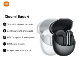 Coupon Xiaomi Buds 4 TWS Earphone bluetooth 5.3 Earphone Adaptive Noise Cancellation LHDC 3 Mic Semi-in-ear Space Audio HiFi Wireless Headphone