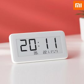 Coupon Xiaomi Mijia BT4.0 Bluetooth Wireless Smart Electric Digital Desktop Clock Indoor Hygrometer Thermometer