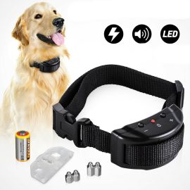 Coupon Anti Bark No Barking Remote Electric Shock Vibration Dog Pet Training Collar Puppy Supplies Collars Training