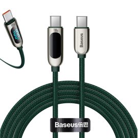 Coupon Baseus 100W LED Display Type-C to Type-C PD Power Delivery 2M Cable E-mark Chip Fast Charging Data Transfer Cord Line for Samsung Galaxy S21 Note S21 Iltra Huawei Mate 40 OnePlus 9 Pro for iPad Pro 2020 MacBook Air 2020