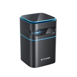 Coupon BlitzWolf®BW-VT2 DLP Mini WIFI Projector Android 9.0 bluetooth V4.2 Speaker Netflix YouTube 2.4G / 5G WIFI Wireless Projection Built-in Battery 1080P Supported 150 ANSI Lumens Hand Cinema Home Theater Outdoor Movie