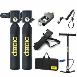 Coupon DIDEEP 0.5L Mini Scuba Oxygen Cylinder Air Tank Scuba Reserve Air Tank Pump Snorkeling Gear Snorkeling Diving Equipment
