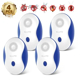 Coupon ELUTO 4PCS Ultrasonic Pest Repeller Toxic-free Safe Mute Pest Repellent