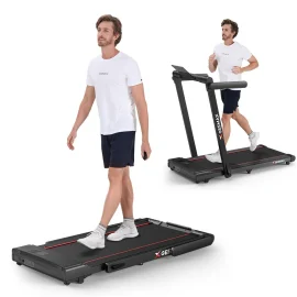 Coupon Geemax C2 3.0 HP Foldable Treadmill with LED Touch Display and 120KG Capacity, Perfect for Walking and Running at Home or Office
