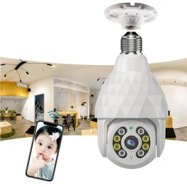 Coupon Guudgo HD 1080P E27 Wifi IP Camera Surveillance 8 LED 4 Infrared 4 White Lights Diamond Bulb Ball Camera Smart Dual-light Night Vision with E27 Base