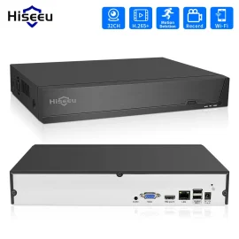 Coupon Hiseeu 32CH 2HDD 5MP 1080P 4K CCTV H.265 NVR DVR Network Video Recorder ONVIF for IP P2P2 SATA Camera – EU Plug