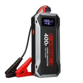 Coupon KROAK S300 1200A 400F Super Capacitor Jump Starter 12V Portable Car Jumper Emergency Battery Booster with Carrying Case Force Start Function