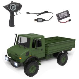 Coupon LDRC LD-P06 1/12 2.4G RWD RC Car Unimog 435 U1300RC w/ LED Light Military Climbing Truck Full Proportional Vehicles Models Toys