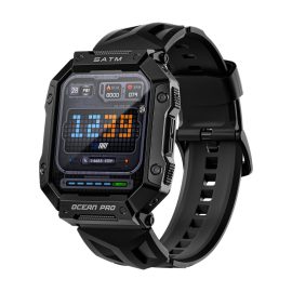 Coupon LOKMAT Ocean Pro 1.85 inch Large HD Screen Heart Rate Blood Pressure SpO2 Monitor 340mAh 5ATM Waterproof Sport Smart Watch