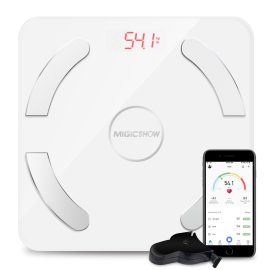 Coupon MIGICSHOW Bluetooth 4.0 Smart Body Fat Scale LED Digital Weight Scale