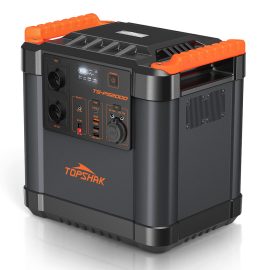 Coupon TOPSHAK TS-PS2000 2200Wh 2000W Portable Power Station Backup Solar Power Supply Emergency Generator Outdoor RV/Van Camping Urgent