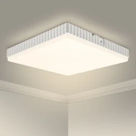 Coupon 24W Square Ceiling Lamp Wave Pattern 4000K Warm White 40LED AC160~265V IP54