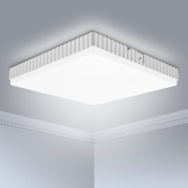 Coupon 24W Square Pattern Ceiling Lamp 6000K Bright White 40PCS Lamp Beads 160-265VAC IP54