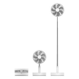 Coupon 3life Folding Fan USB Desktop Fan with Remote Control 8 inches Pedestal Fan 3 Wind Mode 4 Gear Wind Speed 7200mAh Battery 7 Large Blades Adjustable Height for Home Bedroom Livingroom Office Outdoor