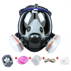 Coupon 6800 17 in 1 Chemical Gas Mask Dust Respirator Anti-Fog Full Face Mask Filter For Industrial Acid Gas Welding Spray Paint Insecticide