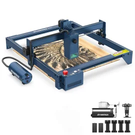 Coupon ATOMSTACK A20 Laser Cutting Engraving Machine With R3 Pro Rotary Roller With Air Assist System 20W Laser Power Output App Control 0.05mm Thick Stainless Steel Cutting