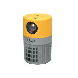 Coupon Bakeey VP3 Mini WIFI Projector Wireless Mirroring 480P 1080P Supported LCD Cinema Portable Handheld Projection EU Plug Grayish Yellow