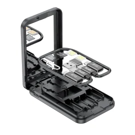 Coupon BUDI 14-IN-1 Multi-functional Box 15W (1 for 3) Wireless Charger Multi-Cable 6 Types Cable TF Card Memory Reader