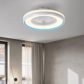 Coupon Ceiling Fan with Lighting LED Light 3 Color Temperature Adjustable Wind Speed Remote Control Without Battery Modern LED Ceiling Light for Bedroom Living Room Dining Room