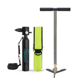 Coupon CHIKADIV 0.5L Mini Scuba Tank Set Refillable Air Tank Oxygen Cylinder Underwater Diving Gear Portable Snorkeling Equipment