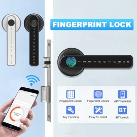 Coupon Fingerprint Door Lock Digital Password Smart Entry Bluetooth Key APP Security