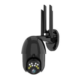 Coupon Guudgo 1080P 10LED 5X Zoom HD Outdoor PTZ IP Camera Two Way Audio Voice Alarm Wifi Camera Auto Waterproof Night Vision Surveillance Black