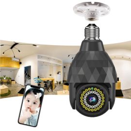 Coupon Guudgo WIFI HD 1080P Surveillance E27 Camera 39 Lights Diamond Bulb Ball Camera Smart Dual-light Night Vision with E27 Base