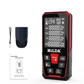 Coupon HILDA Laser Rangefinder Distance 100M/120M Meter Finder Building Measure Ruler Laser Tape Range Device Ruler Finder