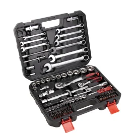 Coupon KAFUWELL SS13103A 103PCS 6.3MM 12.5MM Chrome Vanadium Steel Manual Dual-use Wrench Socket Bit Ratchet Wrench Combination Auto Repair Hardware Toolbox Sets Tools Kit