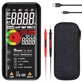 Coupon MUSTOOL MT10/MT11 Digital Smart 9999 Counts True-RMS Multimeter Color LCD Display DC AC Voltage Capacitor Ohm Diode NCV Hz Tester