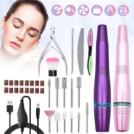 Coupon Portable Electric Nail Drill USB Charging Electric Nail File Finger Toe Nail Care Manicure Pedicure Kit
