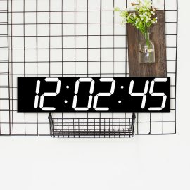 Coupon Remote Control Oversize LED Wall Clock 3D Big Screen Digital Timer 6 Digits Stopwatch Countdown Alarm Clock