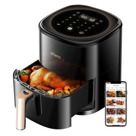 Coupon Ultenic K10 Air Fryer 5L/5.3QT Alexa and Google Assistant Voice Control APP Control Oil Free User-Friendly Design
