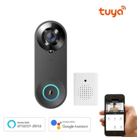 Coupon W3 720P WiFi Video Doorbell Intelligent IR Night Vision Two-way Audio Remote Phone Monitoring Motion Detection Alarm Support Memory Card Home Surveillance Wireless Camera Door Bell Work with Alexa Google