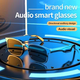 Coupon Wireless bluetooth 5.0 Glasses Earphone Surround Stereo HD Sound 80mAh Waterproof UV Protection Anti-explosion Smart Audio Glasses with Mic